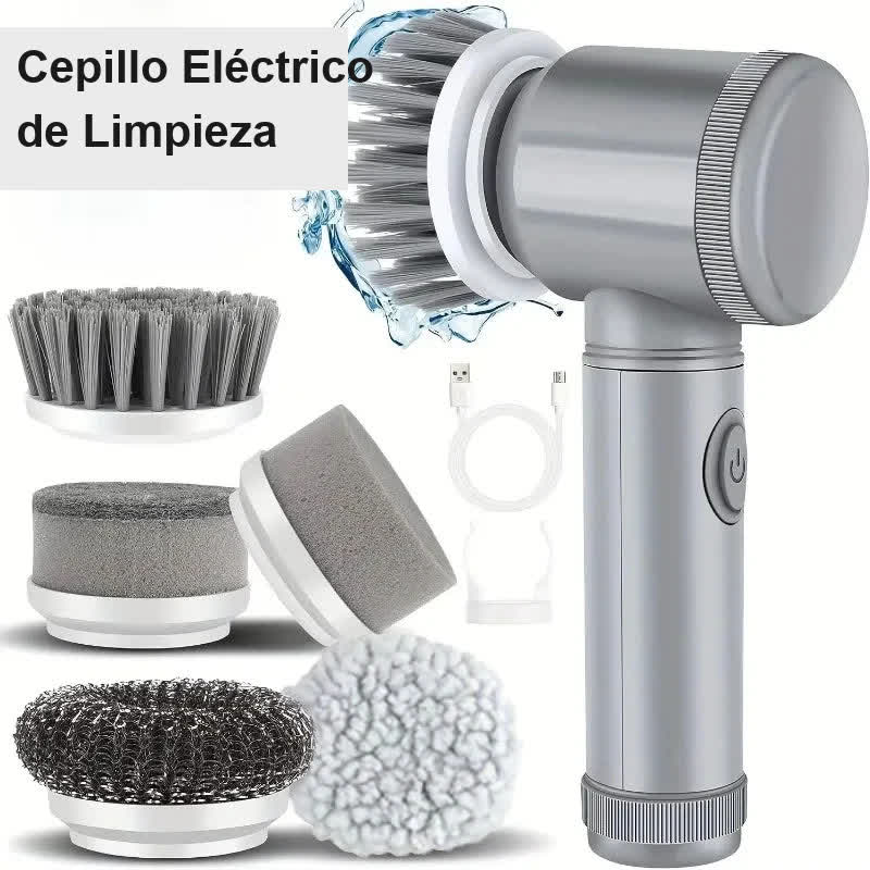 Cepillo de limpieza eléctrico GiraBrill con 5 cabezales intercambiables