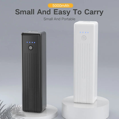 Power Bank Mini 5000Mah Con Cable Integrado - Carga Rápida Portátil