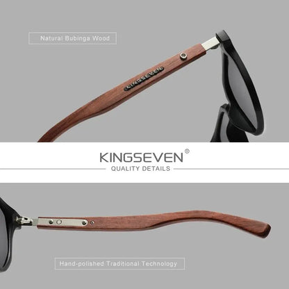 Gafas De Sol Polarizadas UV400 Montura De Madera
