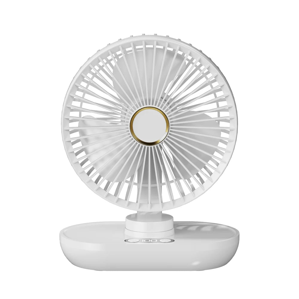Mini Ventilador De Escritorio USB Con Pantalla Digital