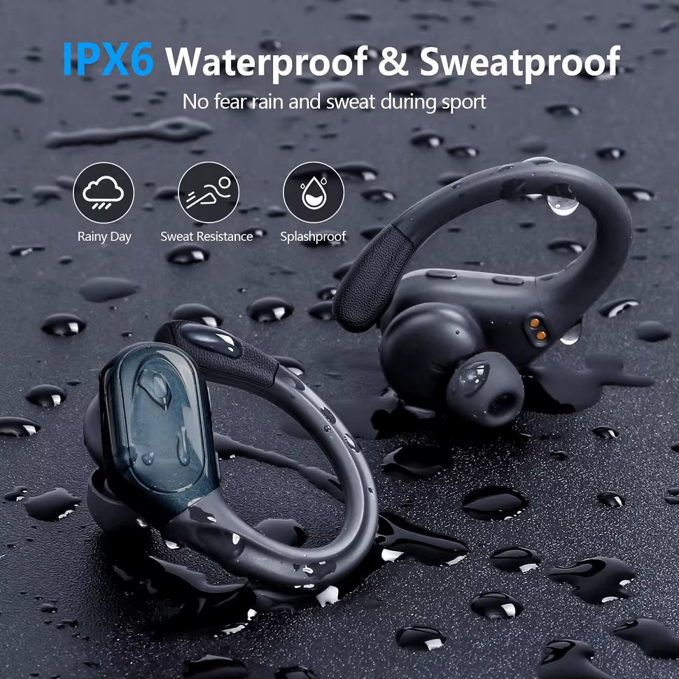Auriculares Bluetooth 5.3 Deportivos Resistentes Al Agua
