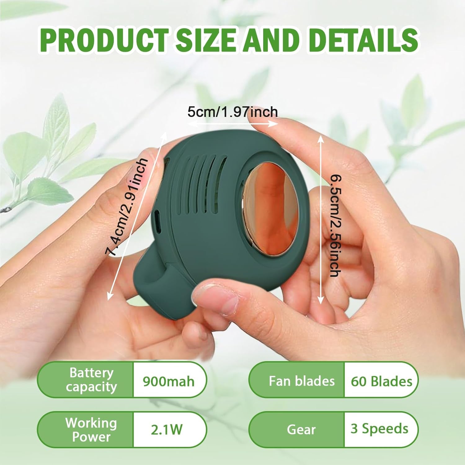 Mini Ventilador Portátil De Clip Sin Aspas - Recargable USB