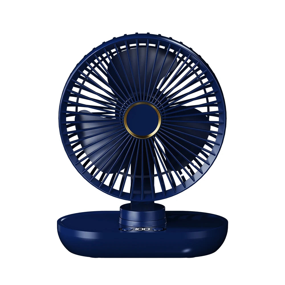 Mini Ventilador De Escritorio USB Con Pantalla Digital
