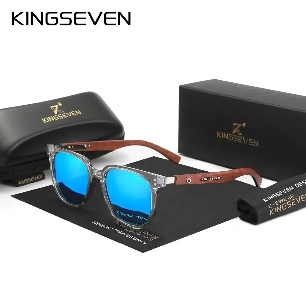 Gafas De Sol Polarizadas UV400 Montura De Madera