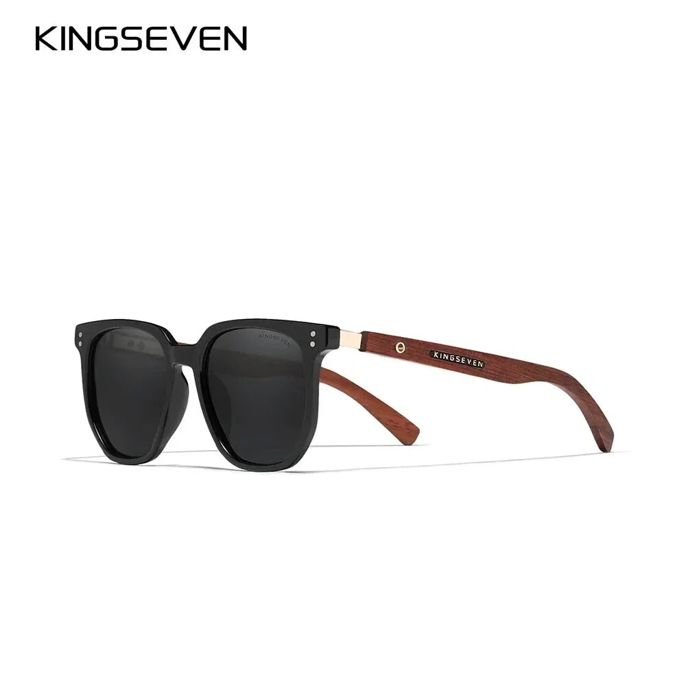 Gafas De Sol Polarizadas UV400 Montura De Madera