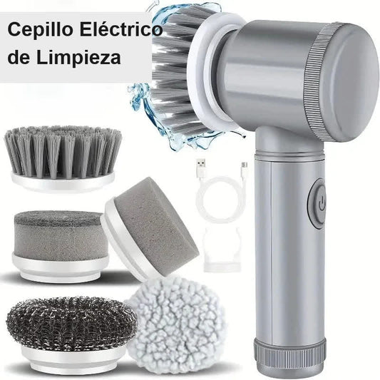 Cepillo de limpieza eléctrico GiraBrill con 5 cabezales intercambiables